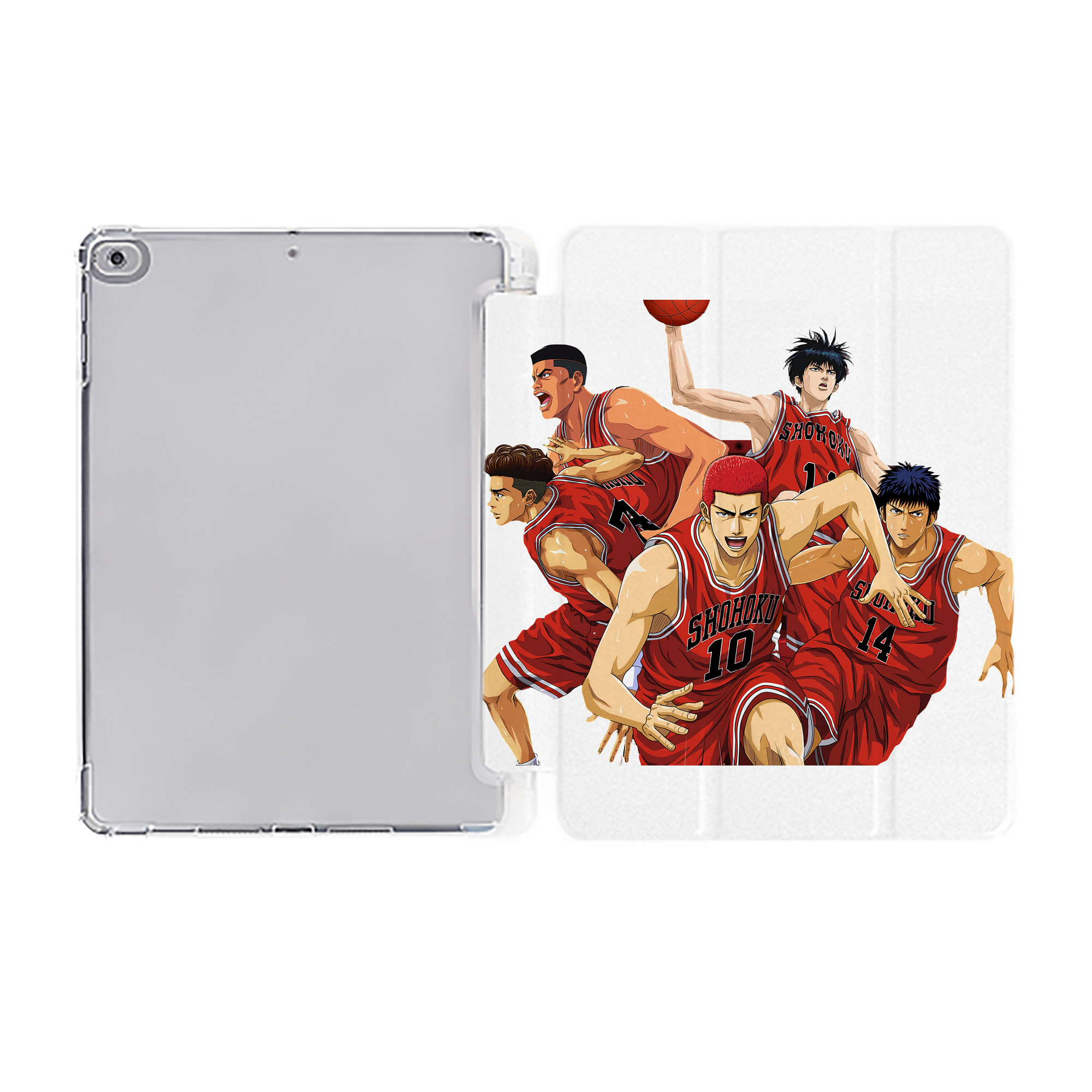 （画像用） SLAM DUNK／スラムダンク IPad ケース ペン収納付き 三つ折りスタンド PUレザー×シリコン 対応機種9.5/10.5/10.9インチ